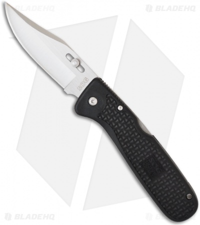 SOG AutoClip Folding Knife (3.5" Satin Plain) AC-20