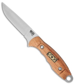 SOG Huntspoint Boning Knife Fixed Blade S30V Steel/Wood (3.6" Satin) HT023L
