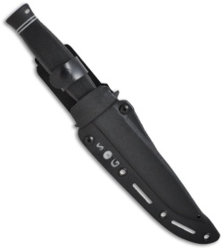SOG Gov-Tac Fixed Blade Knife w/ Kydex Sheath (6.1" Black Plain) S21T