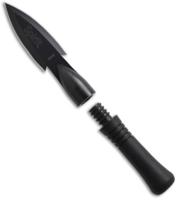 SOG Spirit Knife Fixed Blade w/ Nylon Sheath (4.25" Black Plain) FS-01