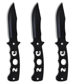 SOG Bowie Fixed Blade Throwing Knives (Set of 3) F04T-N