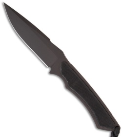 Spartan Blades Phrike Knife Fixed Blade Black G10 (4.125" Black Plain) SB17