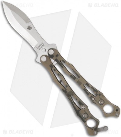 Spyderco SmallFly Digi Camo G10 Butterfly Balisong Knife B02GPCMO