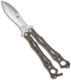 Spyderco SmallFly Foliage Green G10 Butterfly Knife Balisong Flipper B02GPFG
