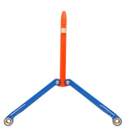 BaliYo by Spyderco Butterfly Pen Flipper USA Made (Blue & Orange) YUS104