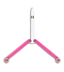BaliYo by Spyderco Butterfly Pen Flipper USA Made (Pink & White)