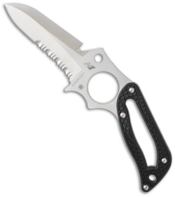 Spyderco Caspian Salt Knife FB21PSBK FRN (4.5" Satin Serr)