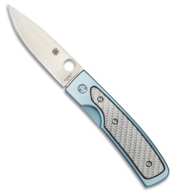 Spyderco Centofante Memory Folding Pocket Knife (Satin Plain) C155TIP