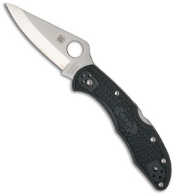 Spyderco Green Delica Knife Folding ZDP-189 Blade (2.88" Satin Plain) C11PGRE