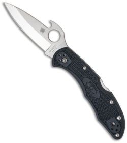 Spyderco C11PGYW Delica Knife w/ Emerson Opener (2.91" Satin Plain)