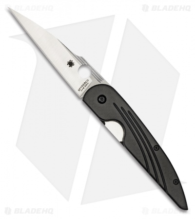 Spyderco Des Horn G-10 Folding Pocket Knife (3.125" Satin Plain) C153GP
