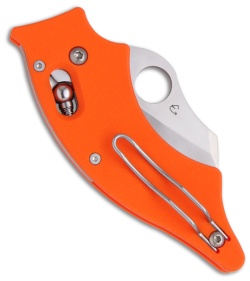 Spyderco Orange Dodo Knife G-10 Sprint Run (2.06" Satin Plain) C80GPOR