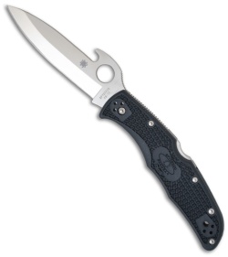 Spyderco Endura 4 Knife w/ Emerson Wave (3.81" Satin Plain) C10PGYW