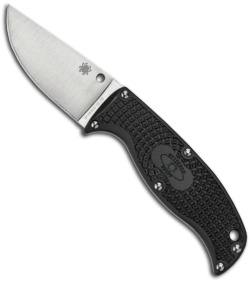 Spyderco Enuff Clip Point Fixed Blade Knife (2.75" Satin Plain) FB31CPBK