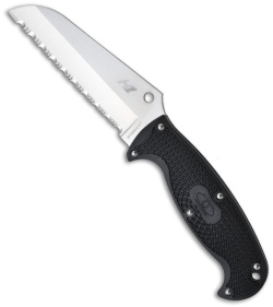Spyderco JumpMaster Knife (4.5" Satin Serr) FB24SBK