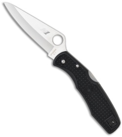Spyderco Pacific Salt H-1 Knife C91PBK Black FRN (3.81" Satin Plain)