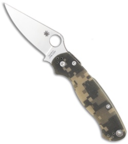 Spyderco Paramilitary 2 Knife Digi Camouflage G-10 (3.44" Satin Plain) C81GPCMO2