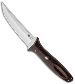 Spyderco Lum Tanto Sprint Run Fixed Blade Knife (Satin Plain) FB03BRGP