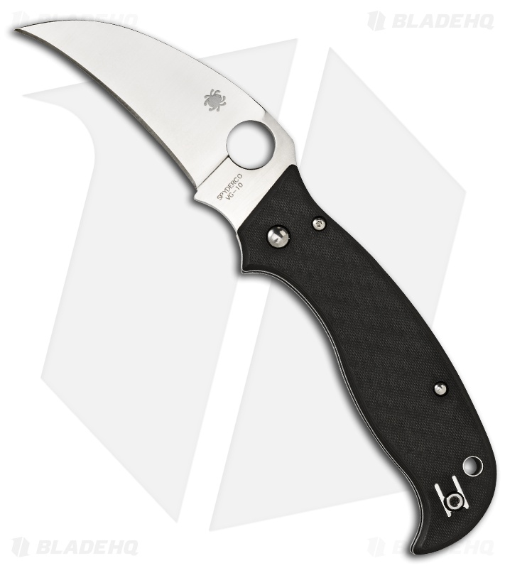 Spyderco SuperHawk Folding Carbon Fiber Knife Hawkbill C116CFP Blade HQ