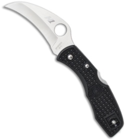 Spyderco Tasman Salt Knife Black FRN (2.94" Satin Plain) C106PBK