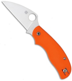 Spyderco Urban Knife C127GPOR Safety Orange G-10 (2.56" Satin Plain)