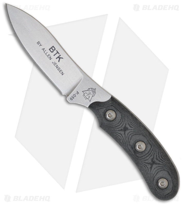 TOPS Knives Bird & Trout Knife (3" Stonewash Plain) BTK02