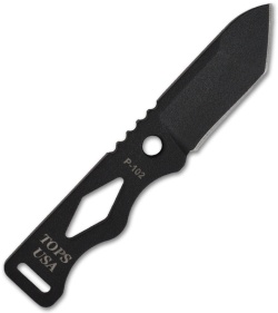 TOPS Knives Chico Fixed Blade Knife (1.88" Black Plain) CHI-01