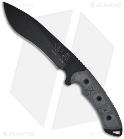 TOPS Knives Dart Fixed Blade Knife S30V Steel (7" Black Plain) DART-001