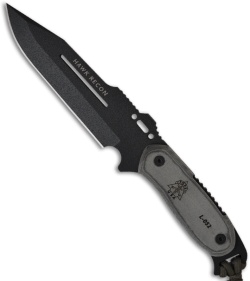 TOPS Knives Hawk Recon Hunters Point Knife (6.38" Black Plain) HR50HP