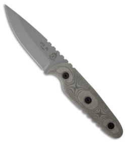 TOPS Knives UTE XL Knife Fixed Blade (4.25" Grey) UTE-XL03HP