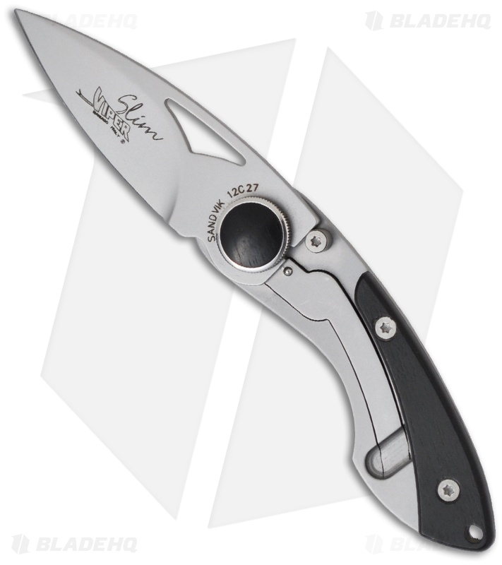 Viper Knives Slim Gentleman's Folding Knife w/ Ebony Wood (2" Matte