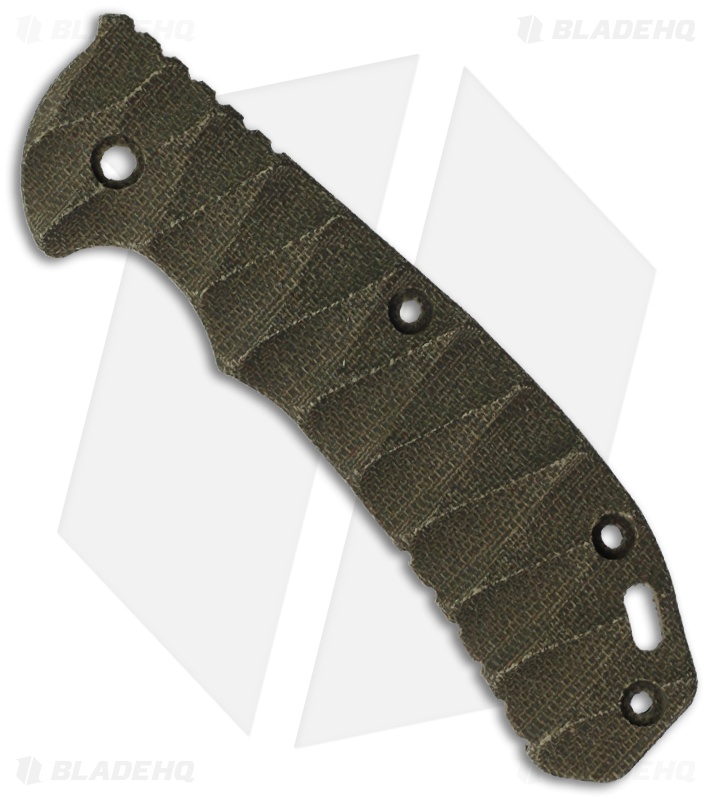 Zero Tolerance 0560 OD Green Canvas Micarta Replacement Scale by The