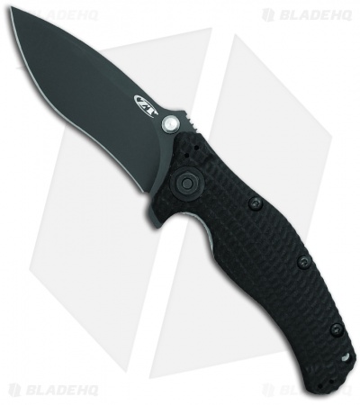 Zero Tolerance 0200 Manual Military G-10 Folder Knife (3.875" Black Plain) ZT