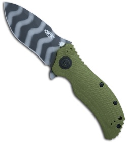 Zero Tolerance 0301 Strider Onion Knife Ranger Green Folder (3.75" Tiger Stripe)