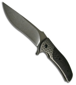 Zero Tolerance 0600 RJ Martin Knife Carbon Fiber Flipper (4.25" Stone) ZT 0600