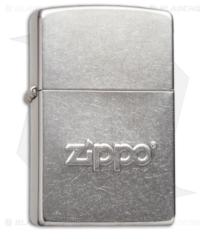Zippo Classic Lighter Zippo Logo Stamp (Street Chrome) 21193 Blade HQ