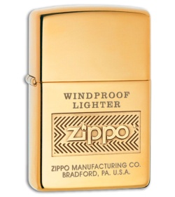 Zippo Lighter Windproof High Polish Brass 28145