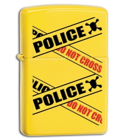 Zippo Lighter - Police Caution Tape 28060