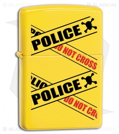 Zippo Lighter - Police Caution Tape 28060