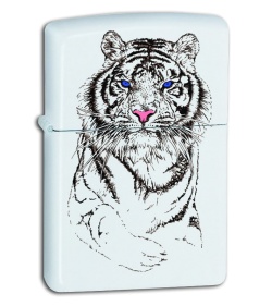 Zippo Lighter - White Tiger 24810