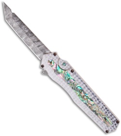 Custom Alex Shunnarah A.R.S. OTF Knife Automatic Tanto (3.5" Damascus)