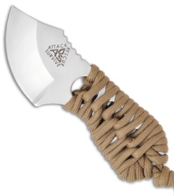 A.R.S. Shanghai Shank Neck Knife w/ Coyote Brown (2" Satin Plain) ARS07CT