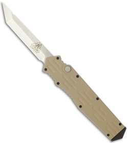 A.R.S. Gen III Prototype OTF Tan Automatic Tanto Knife (3.5" Plain)