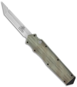 A.R.S. Gen III Prototype OTF Gray Automatic Tanto Knife (3.5" Plain)