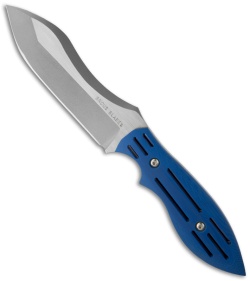 J. Brous Knives Custom JB-115 Fixed Blade Knife Blue G-10 (5.75" Plain)