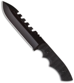 Brous Blades Coroner Fixed Blade Knife (6.25" Black)