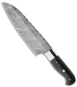 Buck n Bear 6" Chef Knife Filework w/ Buffalo Horn (Damascus)