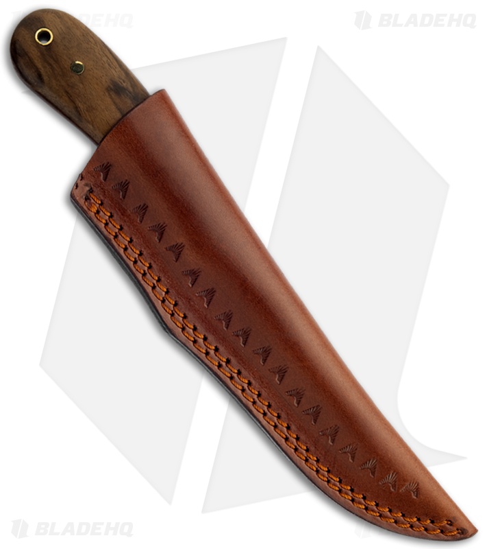 Buck n Bear Spear Hunting Knife w/ Buffalo & Walnut Handle (4.25