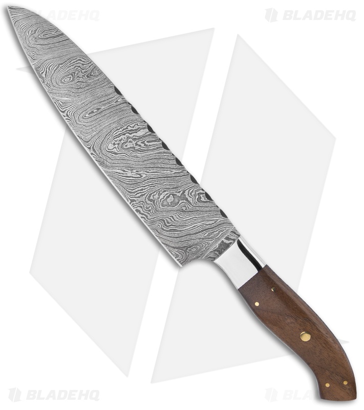 buck n bear 8 quot chef s kitchen knife filework w walnut handle damascus blade hq buck n bear 8 quot chef s kitchen knife filework w walnut handle damascus blade hq