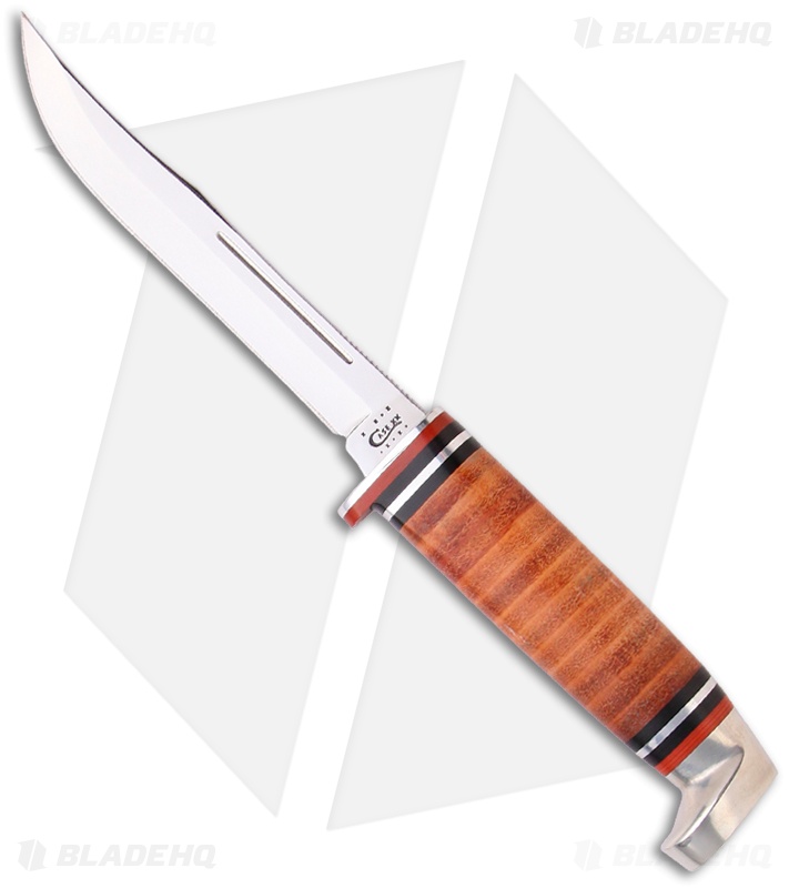 Case Leather Hunter Knife Fixed Blade (3165 SS) 0381 Blade HQ